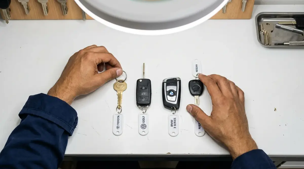 Car key types serviced by Al Tair Althahbi